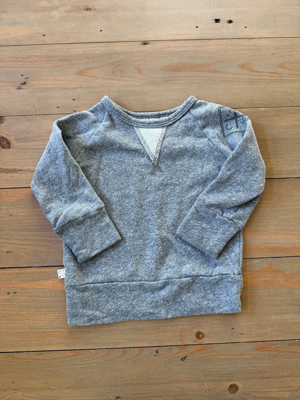 Childhoods Clothing Ski School Gray Pullover Sweatshirt - 12-18 Months